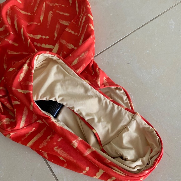 Dolce Vita Women's T-Back One Piece Swimsuit Size XS Cayenne Orange RRP $120 - Picture 12 of 12